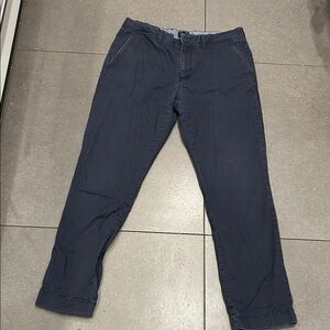J. Crew Men's Dark Blue Chinos Straight Fit